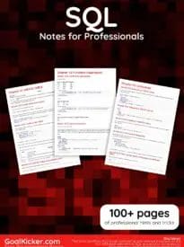 SQL Notes For Professionals